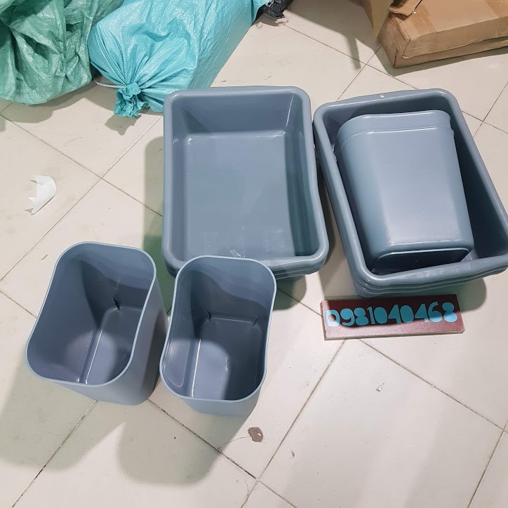 BỘ 5 THÙNG ĐỰNG CHUYÊN DỤNG DÀNH CHO XE GOM INOX CAO CẤP NHỰA ĐÀN HỒI ABS CHỐNG VA ĐẬP ĐỘ BỀN CAO