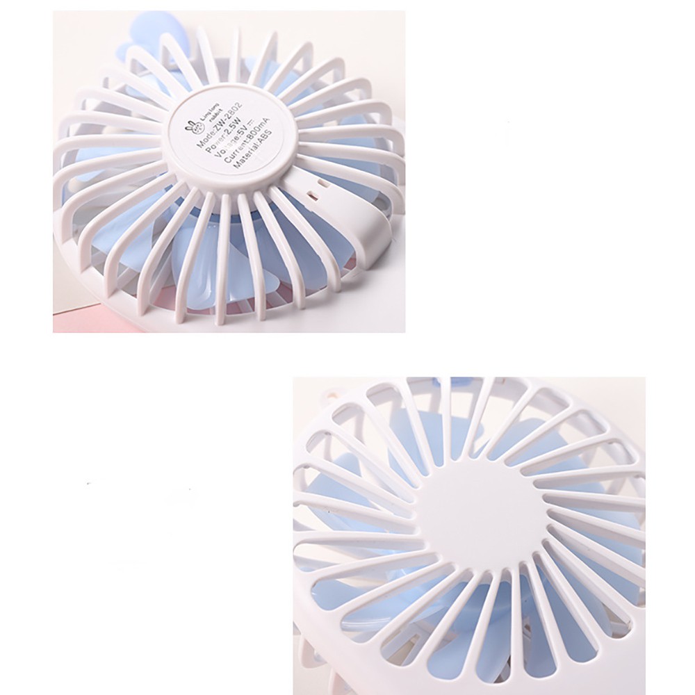 Quạt cầm tay Mini Summer Fan siêu dễ thương với 3 chế độ gió tích hợp pin 800mAh | WebRaoVat - webraovat.net.vn