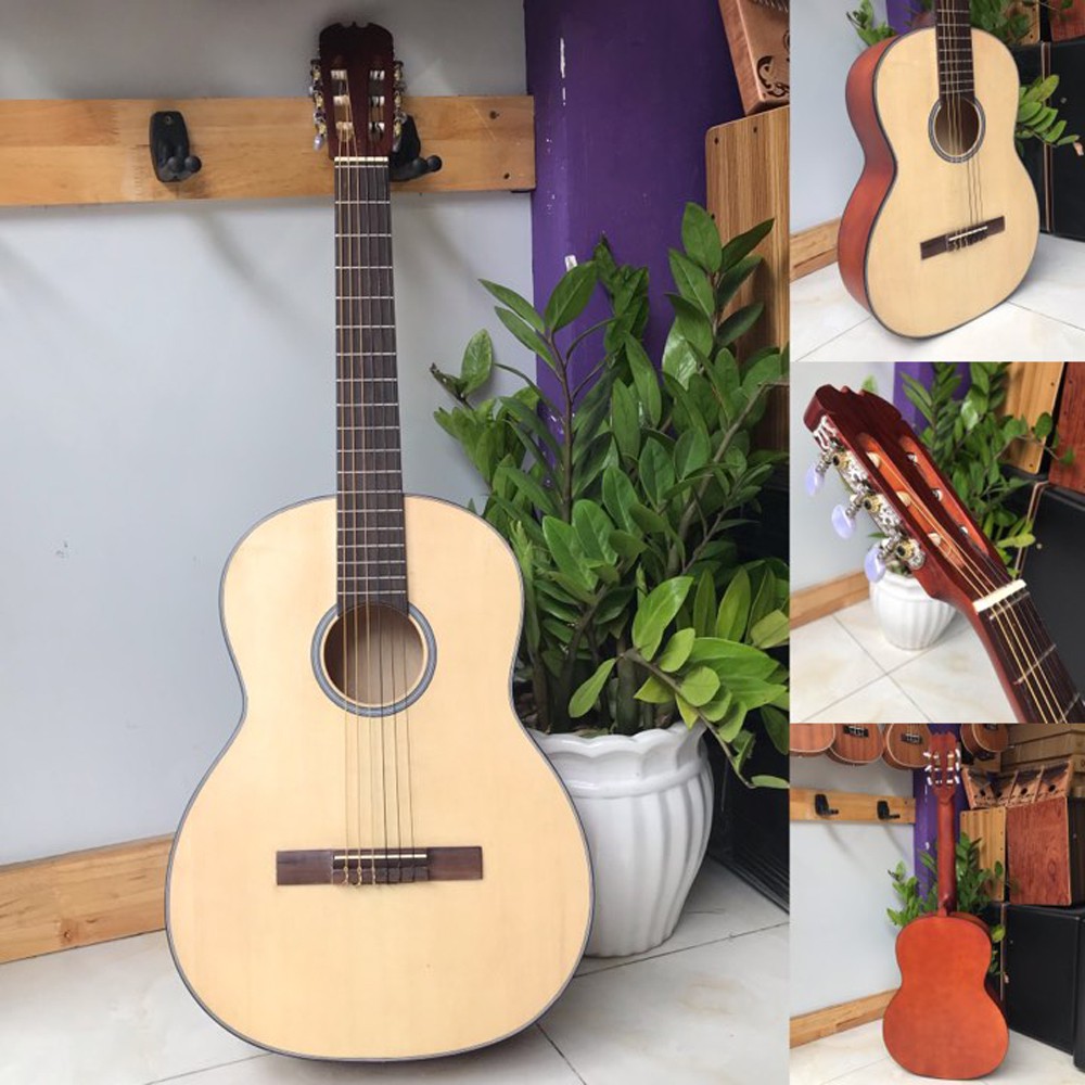 Đàn guitar classic bấm nhẹ tay - Có ty chống cong bảo vệ cần lâu năm - Bảo hành 1 năm