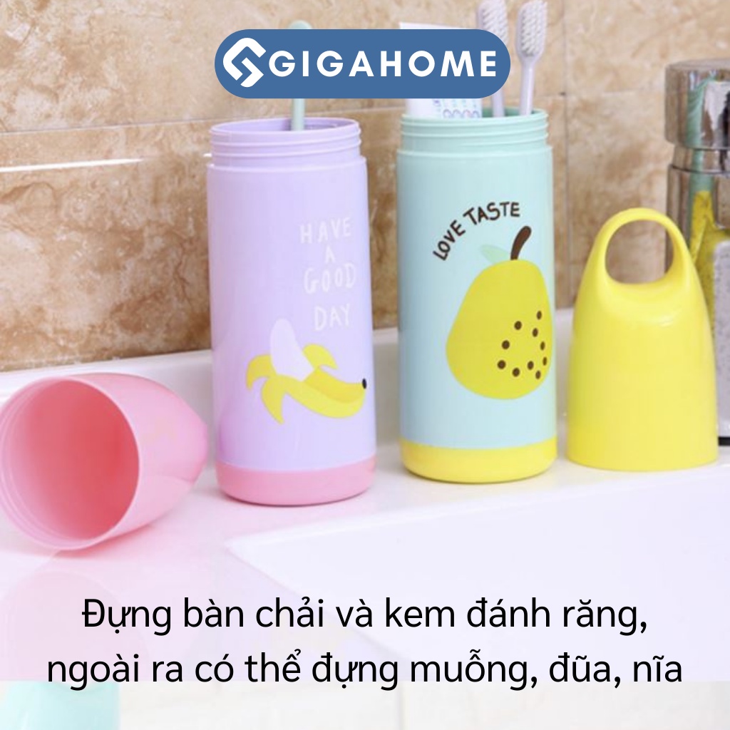 Hộp Đựng Bàn Chải, Kem Đánh Răng Du Lịch Có Quai Cầm GIGAHOME Họa Tiết Đáng Yêu 5309