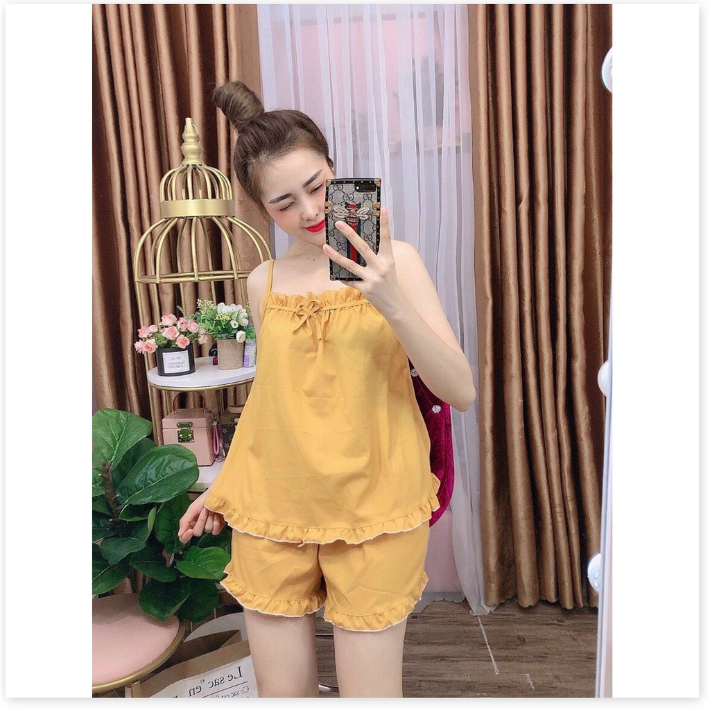 Set bộ tiểu thư mặc nhà Satin ngắn đẹp , tôn dáng KOKO MI FASHION