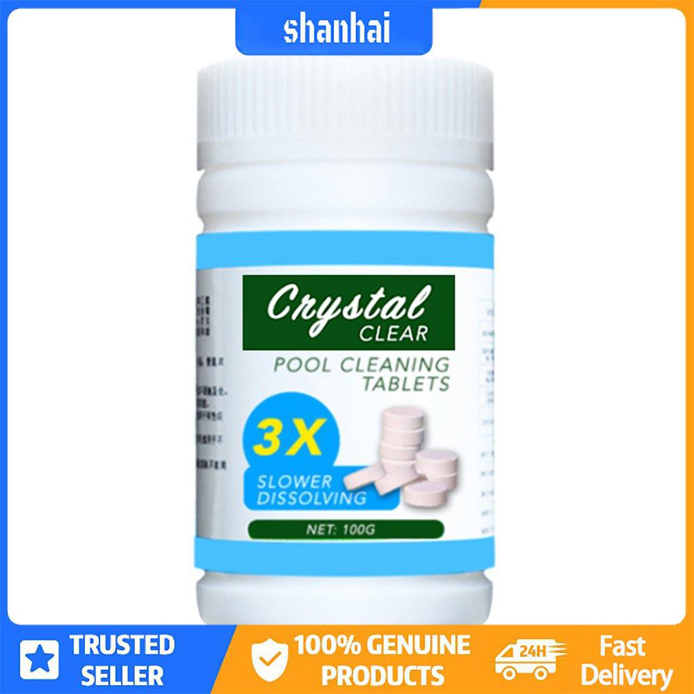 Chai 100 Viên Nén Clo Vệ Sinh Nước Hồ Bơi Khử Trùng Vi Khuẩn Tức Thì