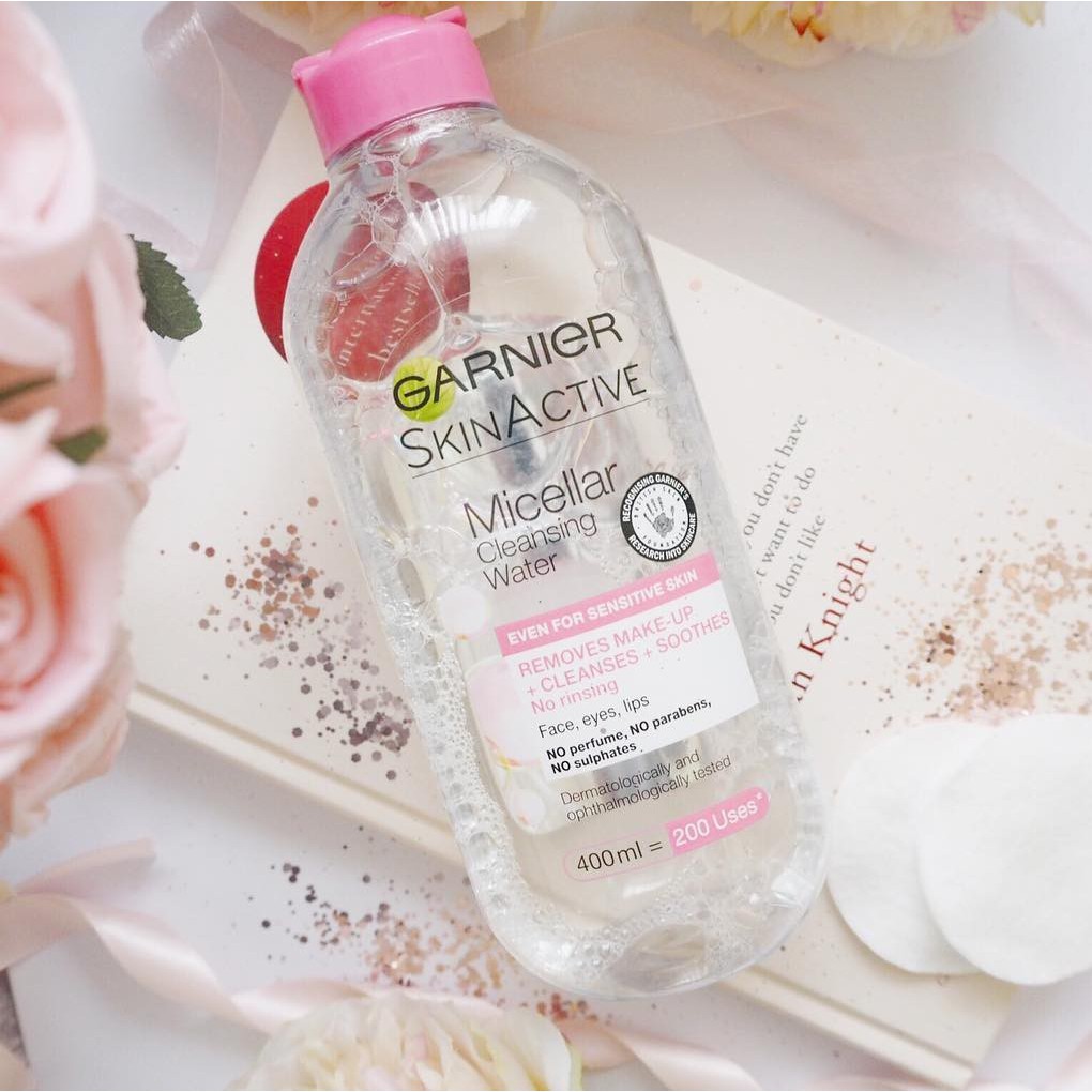 Tẩy trang Garnier – Garnier nước tẩy trang cho da nhạy cảm, da dầu 400ml