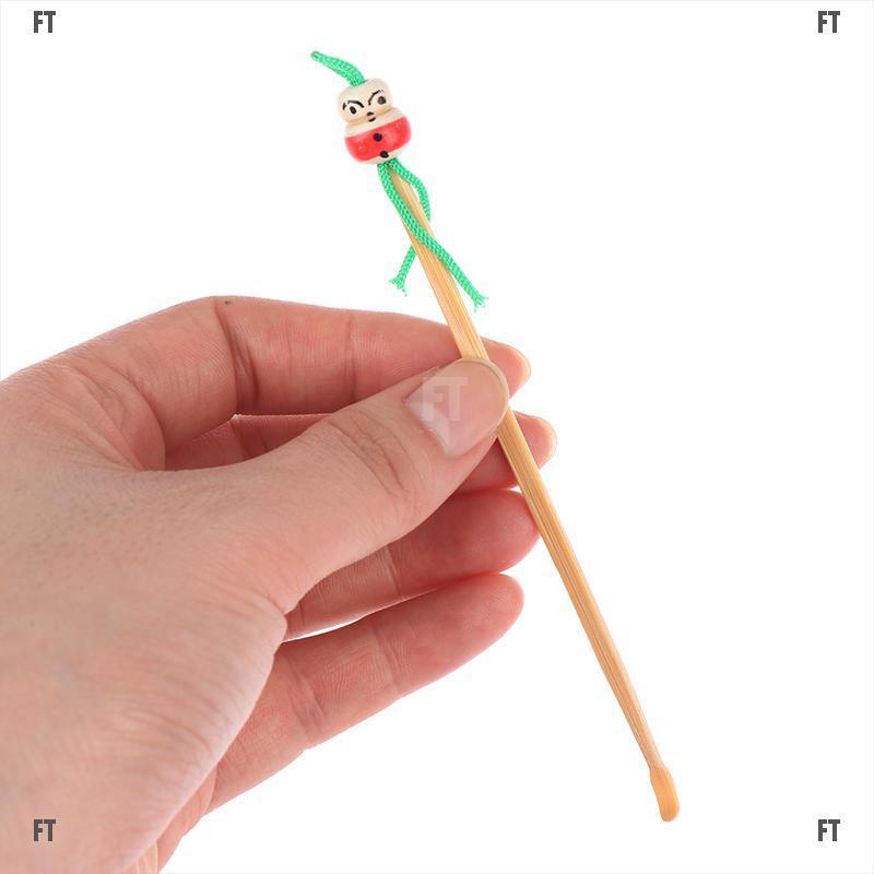 (Hàng Mới Về) Set 10 Dụng Cụ Vệ Sinh Tai Bằng Gỗ Tre mini Tiện Lợi