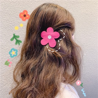 Kẹp tóc hoa 5 cánh bản lớn cute