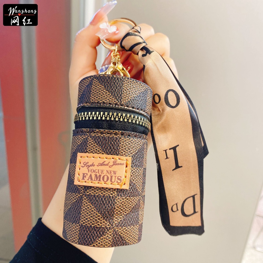 Móc khóa túi LV, móc khóa túi đựng son phong cách mẫu mới 2022