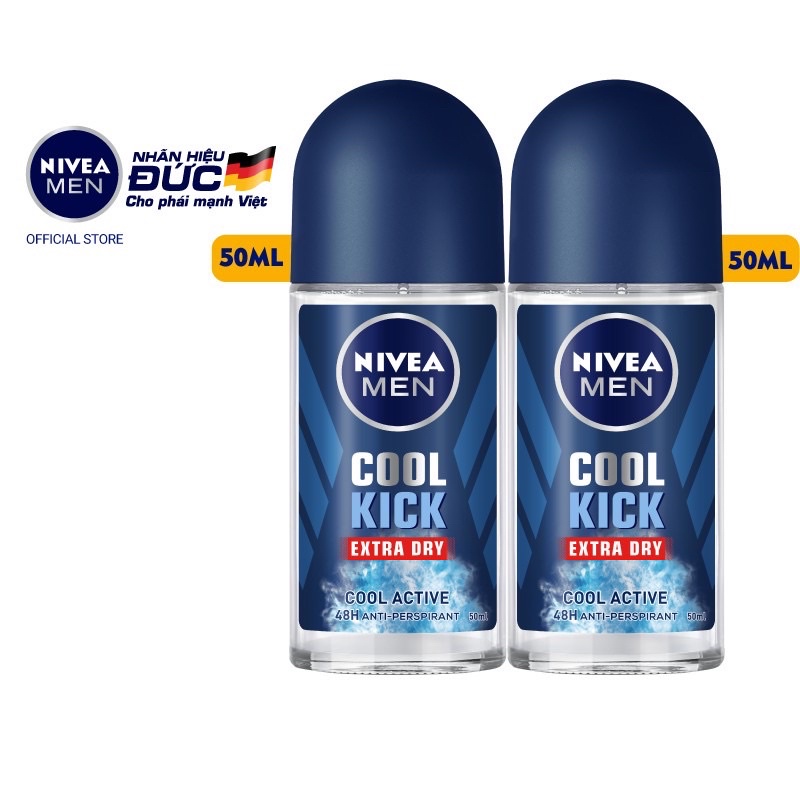 LĂN kHỬ MÙI NIVEA MEN COOL LICK MÁT LẠNH