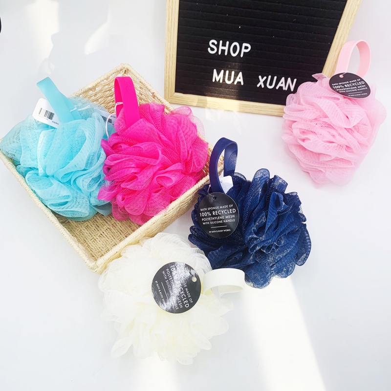 Bông tắm Bath & Body Works - Nhiều màu