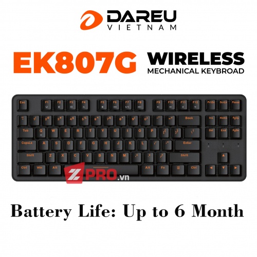 Bàn phím cơ Dareu EK807G Wireless 2.4ghz