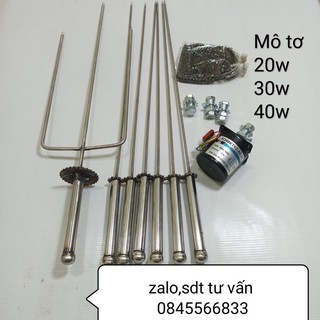 Mô tơ giảm tốc 220v + bộ chế máy nướng 7 xiên -mô tơ 20w -mô tơ 30w -mô tơ 40w