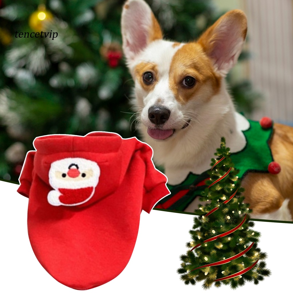 Áo Sweater Dây Rút Hình Ông Già Noel Cho Thú Cưng