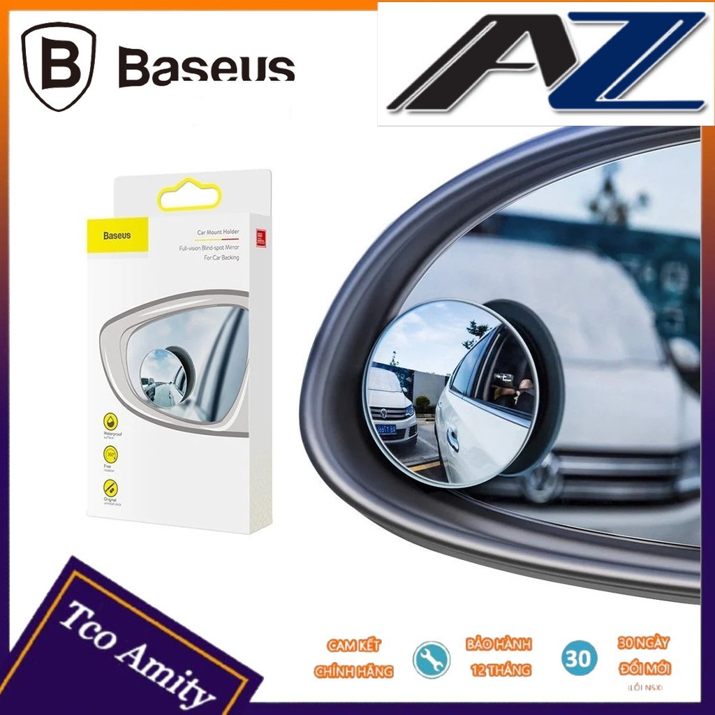 Bộ Gương Cầu Lồi Baseus - Mở rộng góc nhìn - Chống điểm mù - Chống bám nước mưa - Dễ dàng quan sát, điều chỉnh
