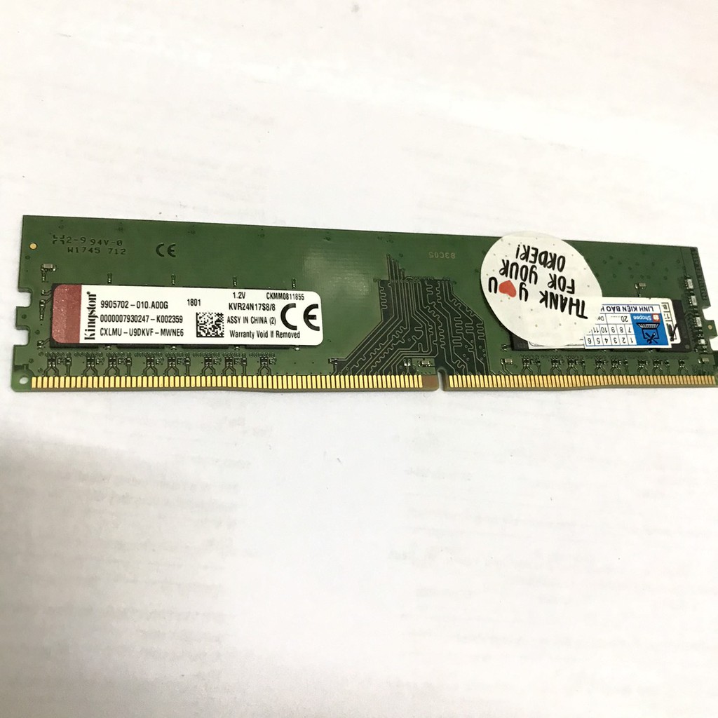 RAM DDR4 Chính Hãng 8G Bus  2666 Ram Máy Tính PC KINGSTON bảo hành 36 tháng | BigBuy360 - bigbuy360.vn