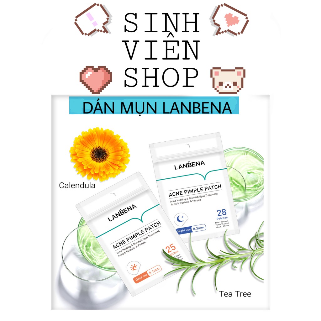 Miếng dán mụn ngày và đêm Lanbena