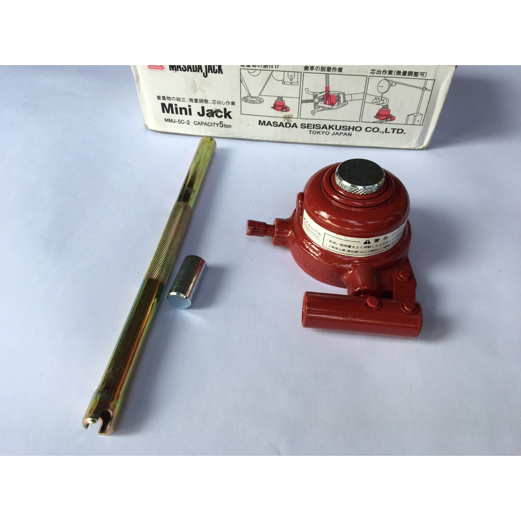 Kích lùn mini 5 tấn 60-80 mm Masada Nhật MMJ-5C-2 tại Máy cầm tay NTT dùng nâng hạ các thiết bị an toàn hiệu quả
