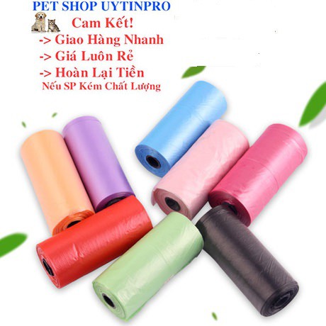 CUỘN RÁC DỌN PHÂN CHO PET THÚ CƯNG CHÓ MÈO Không In Hình - Pet shop Uytinpro