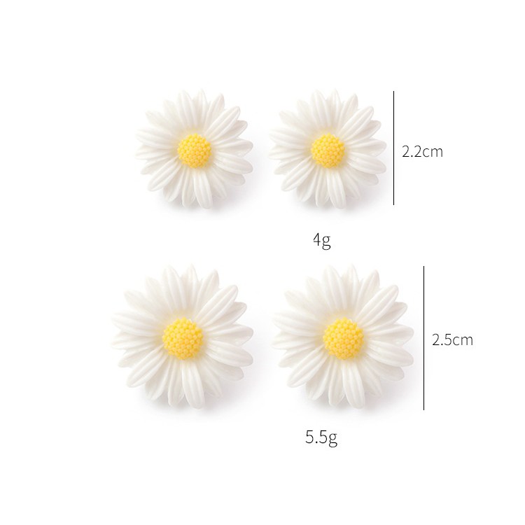 Hoa tai bông tai Hàn Quốc hình cánh hoa cúc nhỏ E1990 thời trang 16 mẫu