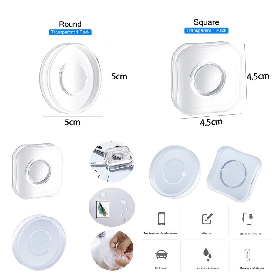 1 Giá Đỡ Điện Thoại Nano Không Để Lại Dấu Vết Đa Năng Chất Lượng Cao Cho Xe Hơi