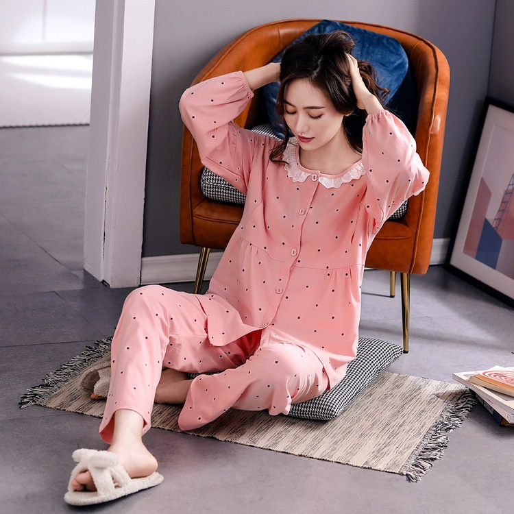 Bộ bầu - bộ sau sinh - chất liệu cotton - kiểu mới thời trang ( sao - dài - QDTD - MS-08 )