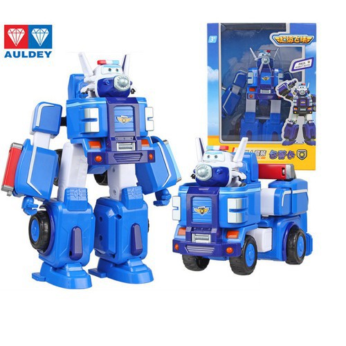 Super wings Đội bay siêu đẳng Máy bay biến hình robot mô hình cảnh sát Paul cỡ lớn đồ chơi trẻ em