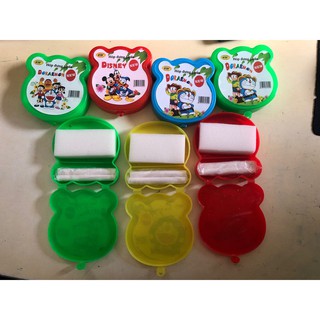 Hộp đựng phấn gấu hộp to kèm rẻ lau