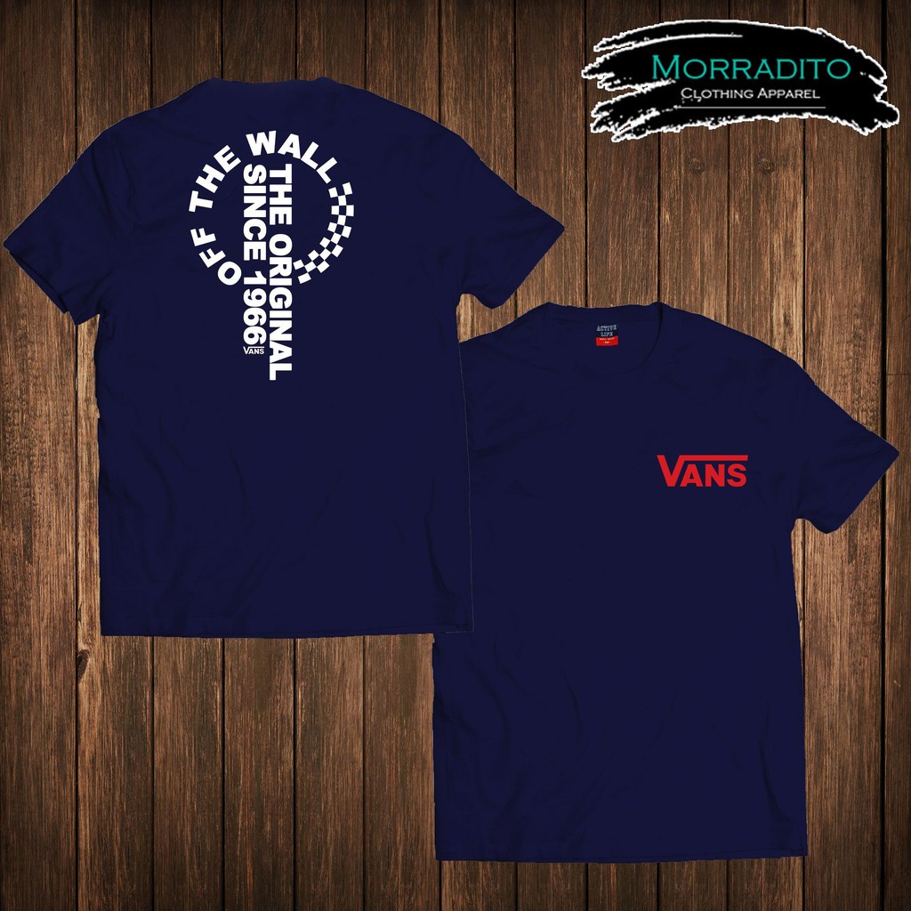 Áo Thun Cotton Ngắn Tay In Chữ Vans Thời Trang Năng Động