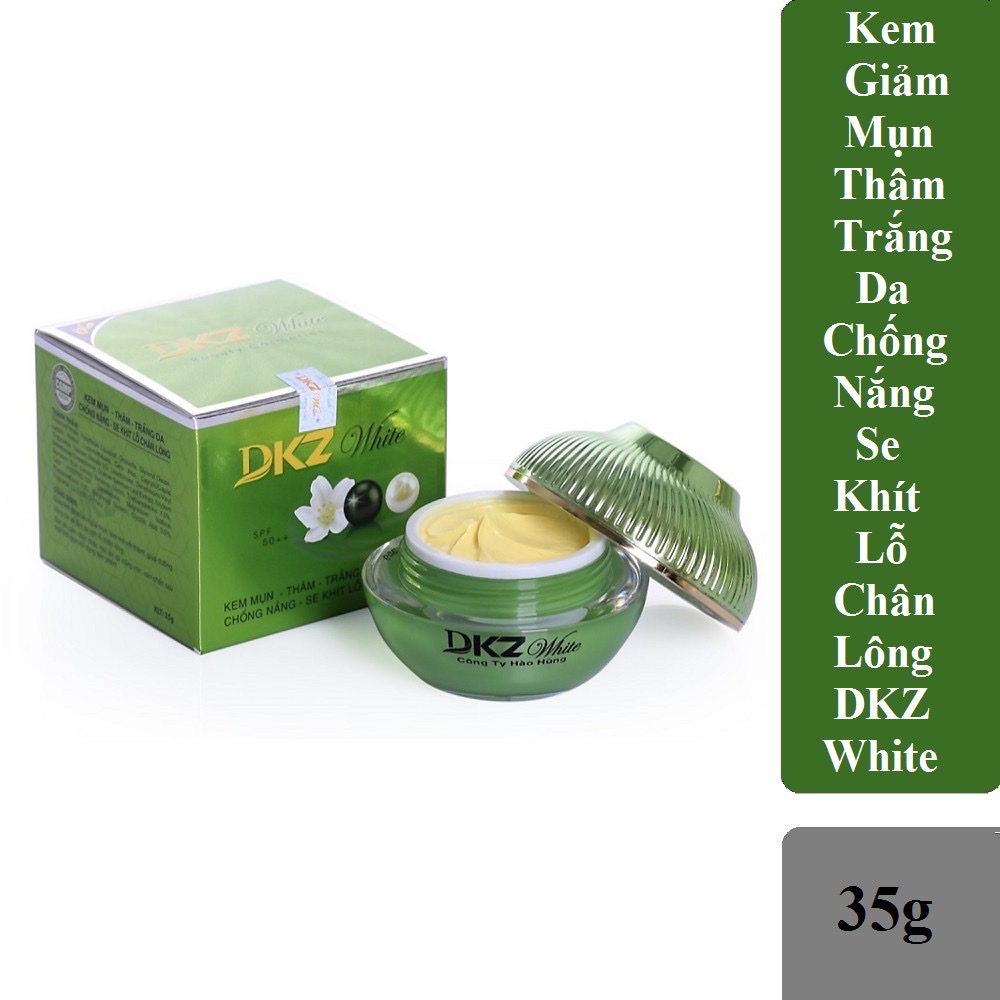 Kem Ngừa Mụn - Giảm Thâm - Trắng Da - Chống Nắng & Se Khít Lỗ Chân Lông DKZ-WHITE - Hàng Chính Hãng -