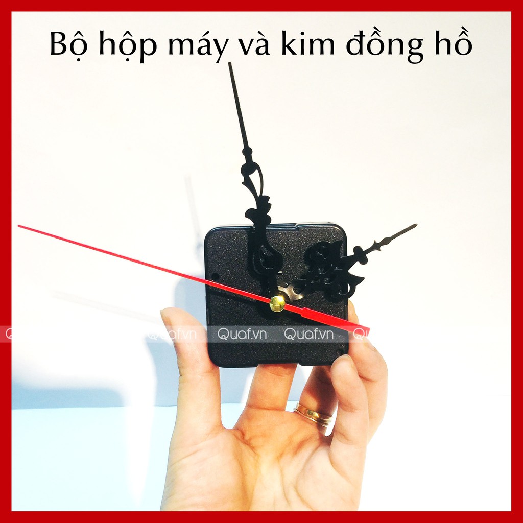 Bộ Máy Và Kim Đồng Hồ Treo Tường, Trục 5mm (Bảo hành đổi trả 1 tháng)