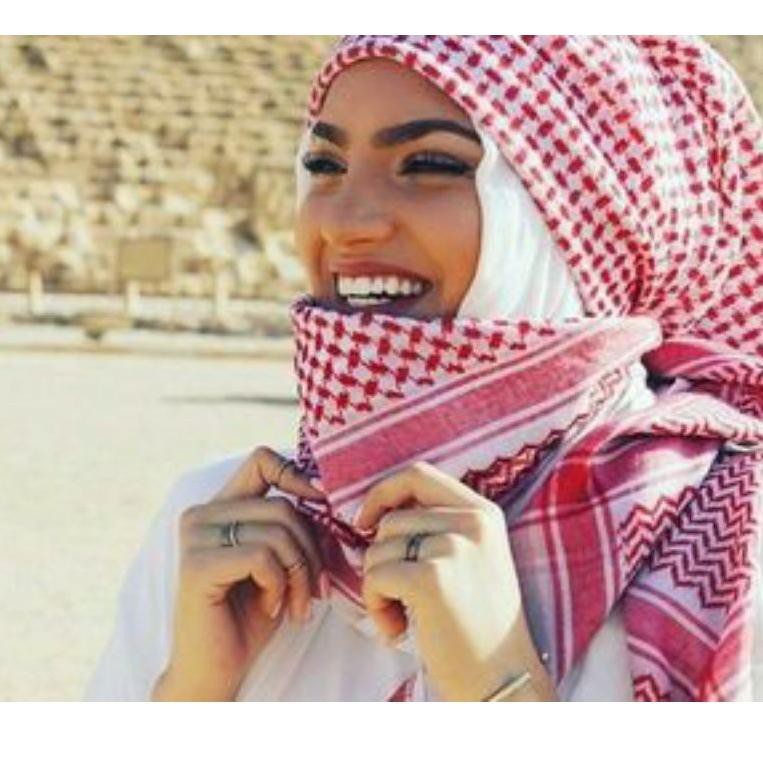 (Hàng Mới Về) Khăn Trùm Đầu Hijab Segi 4 Palestine - Pashmina Segi 4 Turban Palestine