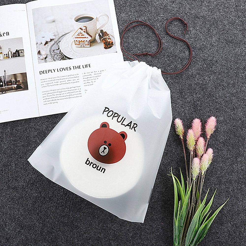 Bộ 1 / 3 túi đựng mỹ phẩm màu sắc trong suốt họa tiết hoa hoạt hình đáng yêu thiết kế chống thấm nước (có bán lẻ)