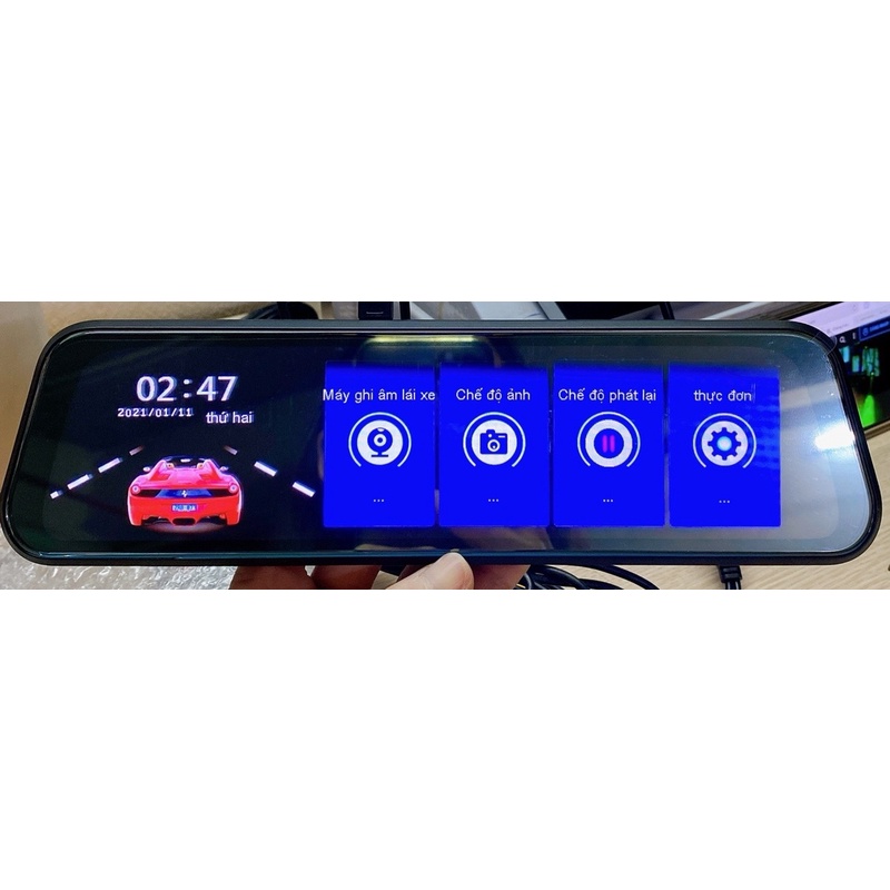CAM GƯƠNG HÀNH TRÌNH (10", cảm ứng, full 1080. góc rộng 170) | BigBuy360 - bigbuy360.vn