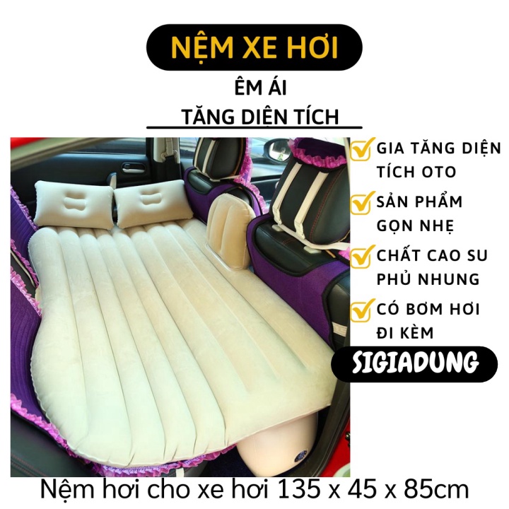 [SGD] Nệm Hơi Ô Tô - Đệm Hơi Thiết Kế Riêng Cho Xe, Tăng Diện Tích Ngồi, Dày Dặn 6753