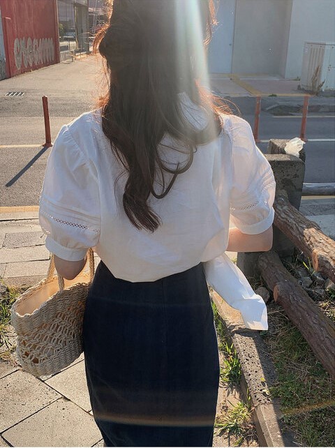 Áo Sơ Mi Ren Ngắn Tay Thời Trang Pháp Sành Điệu 54871