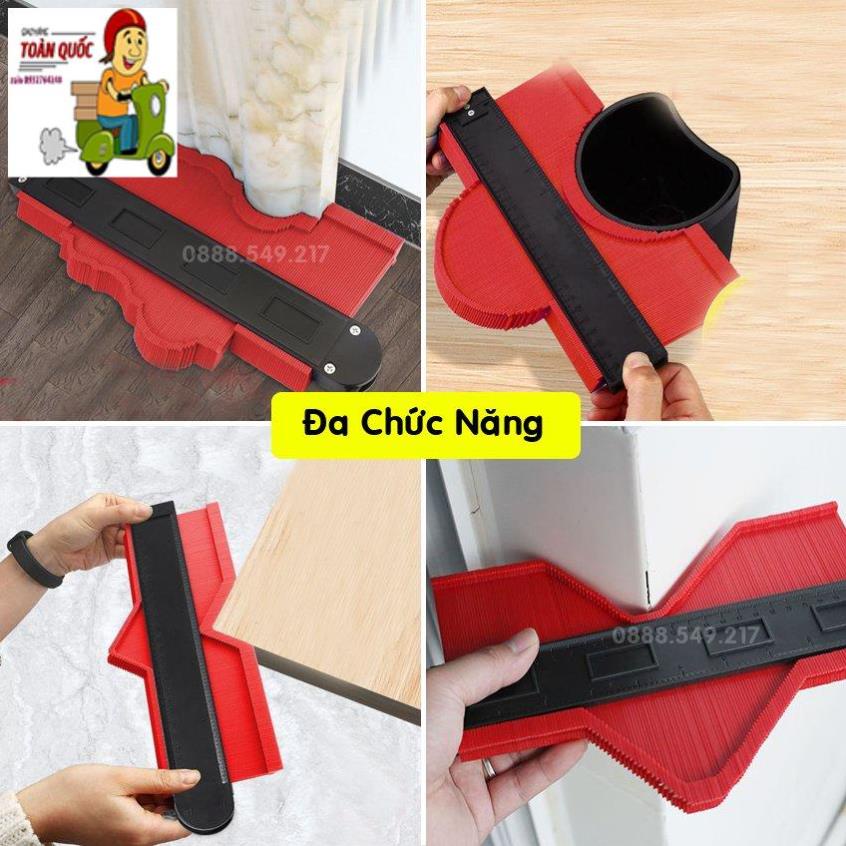Thước sao chép hình dạng ❤️FREESHIP❤️ Thước lấy dấu gạch - Thước cân sen thước đo góc đa năng