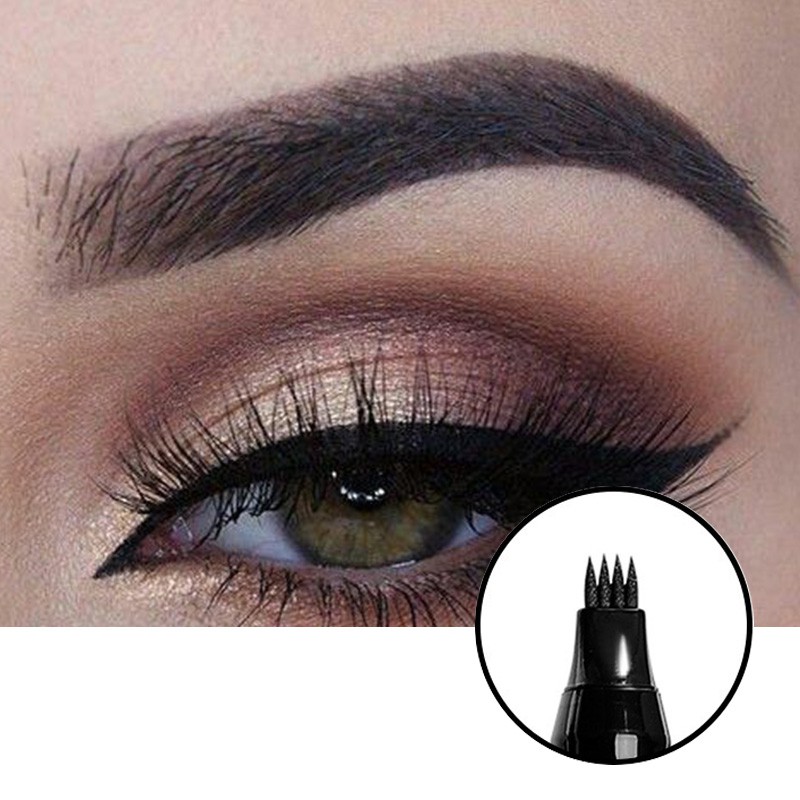 Bút kẻ lông mày COCUTE dạng phẩy sợi chống thấm nước` 2g