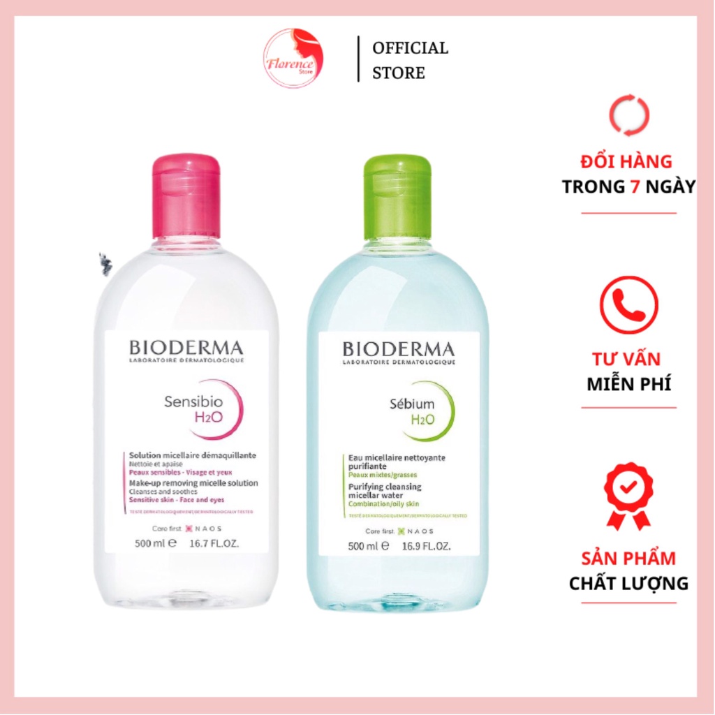 TẨY TRANG BIODERMA CREALINE H20-500ML- PHÁP