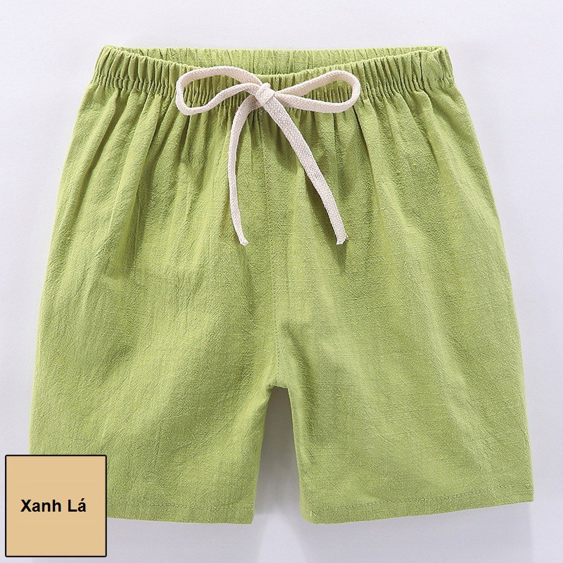 Quần short cotton cho bé trai size từ 3 đến 10 tuổi có nhiều màu