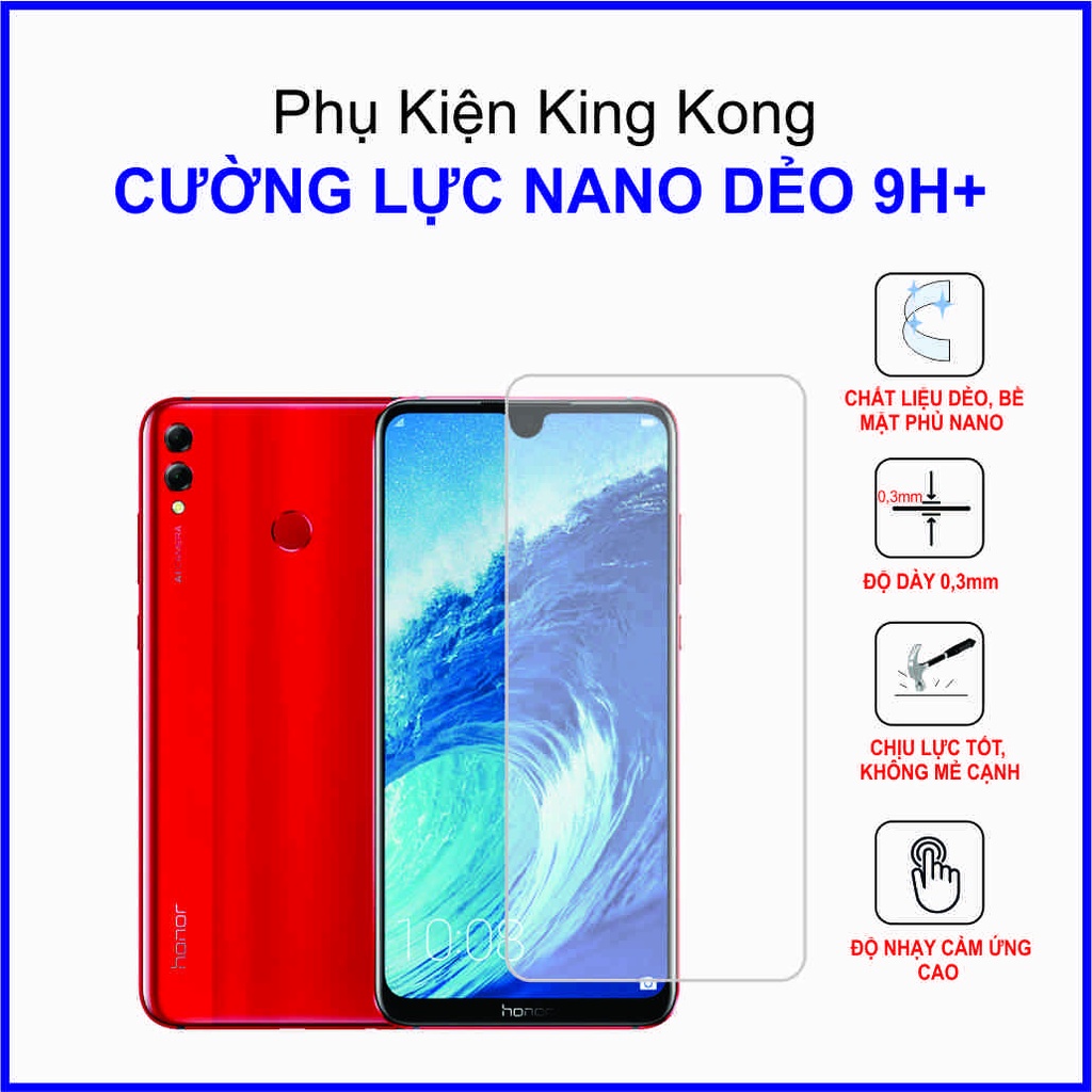 Dán cường lực Huawei Honor 8X Max ,  cường lực nano dẻo 9H+