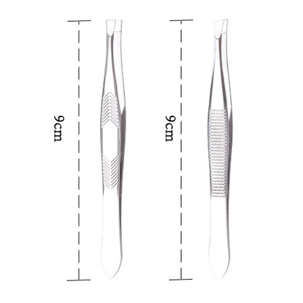 Nhíp nhổ lông mày, lông nách, tóc bạc thép không rỉ