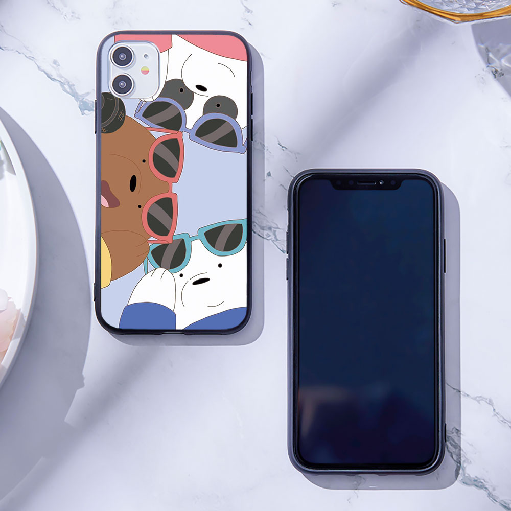 Ốp lưng samsung Silicon Hình Gấu 3 Cho Samsung Galaxy S7 Edge S8 S9 Plus