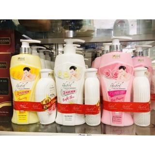 Sữa tắm thebol em tắm anh yêu 650ml tặng sữa tắm kem trắng nước hoa ovailove 180g