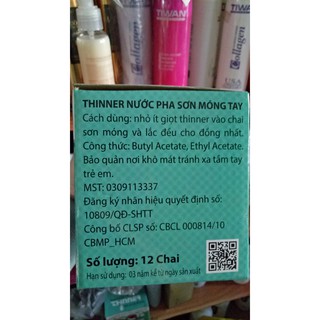 THINNER NƯỚC PHA SƠN MÓNG TAY