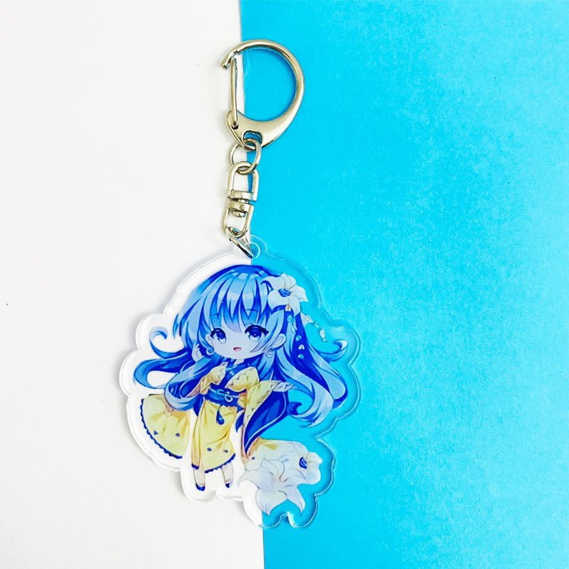 ( Mica trong acrylic) Móc khóa in hình Eromanga Sensei anime chibi quà tặng xinh xắn dễ thương