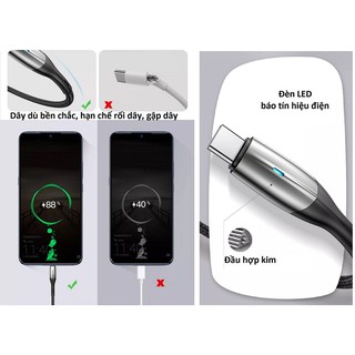 Cáp sạc và truyền dữ liệu Type-C Baseus Horizontal