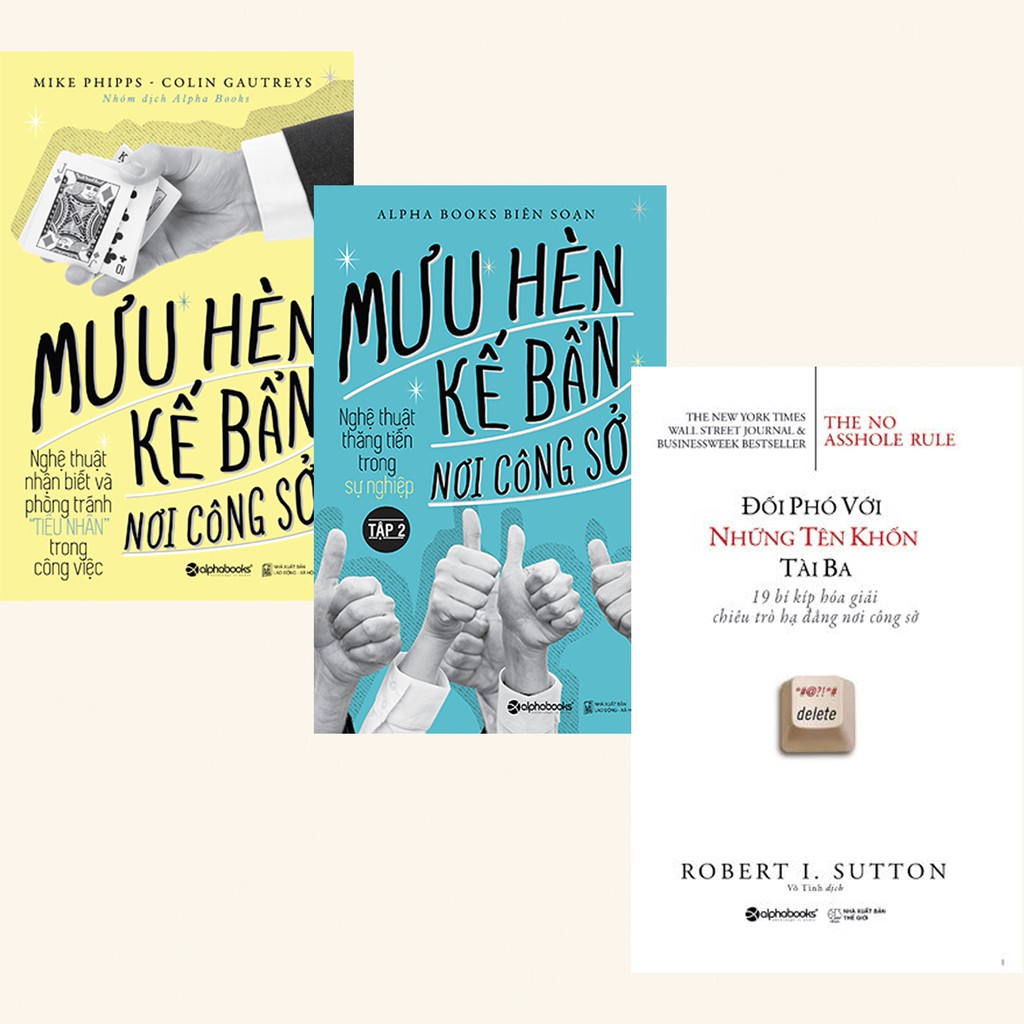 Sách - (Lẻ/Combo 3 cuốn) - Mưu hèn kế bẩn nơi công sở Tập 1 + Tập 2 + Đối phó với những tên khốn tài ba