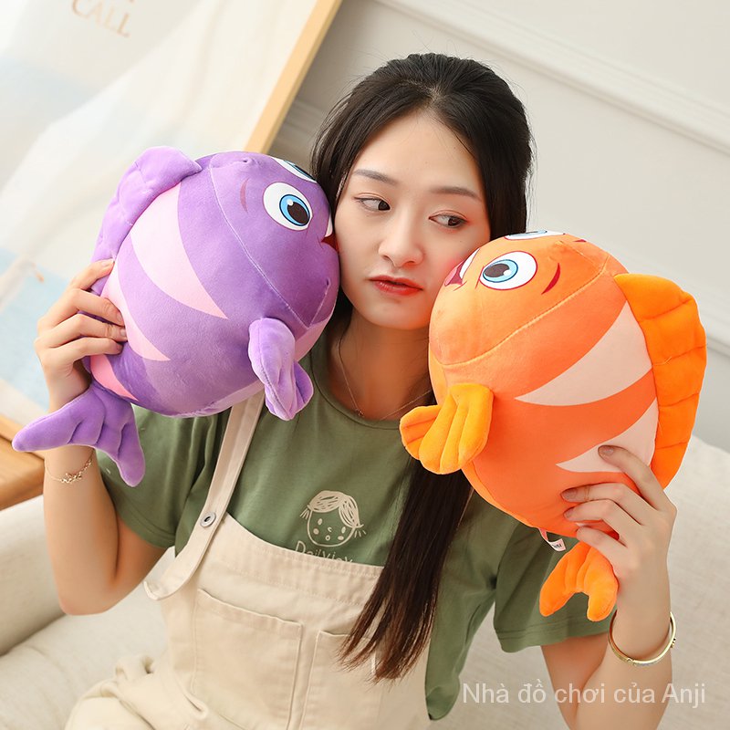 AIXINI 5 Colors Finding Nemo Baby Plush Toys Clownfish Finding Dory 2 Clownfish Nemo Birthday Gifts Kawaii Plushie Stuffed Toy Anime Plush No Toy Fish Plush Toy Animals