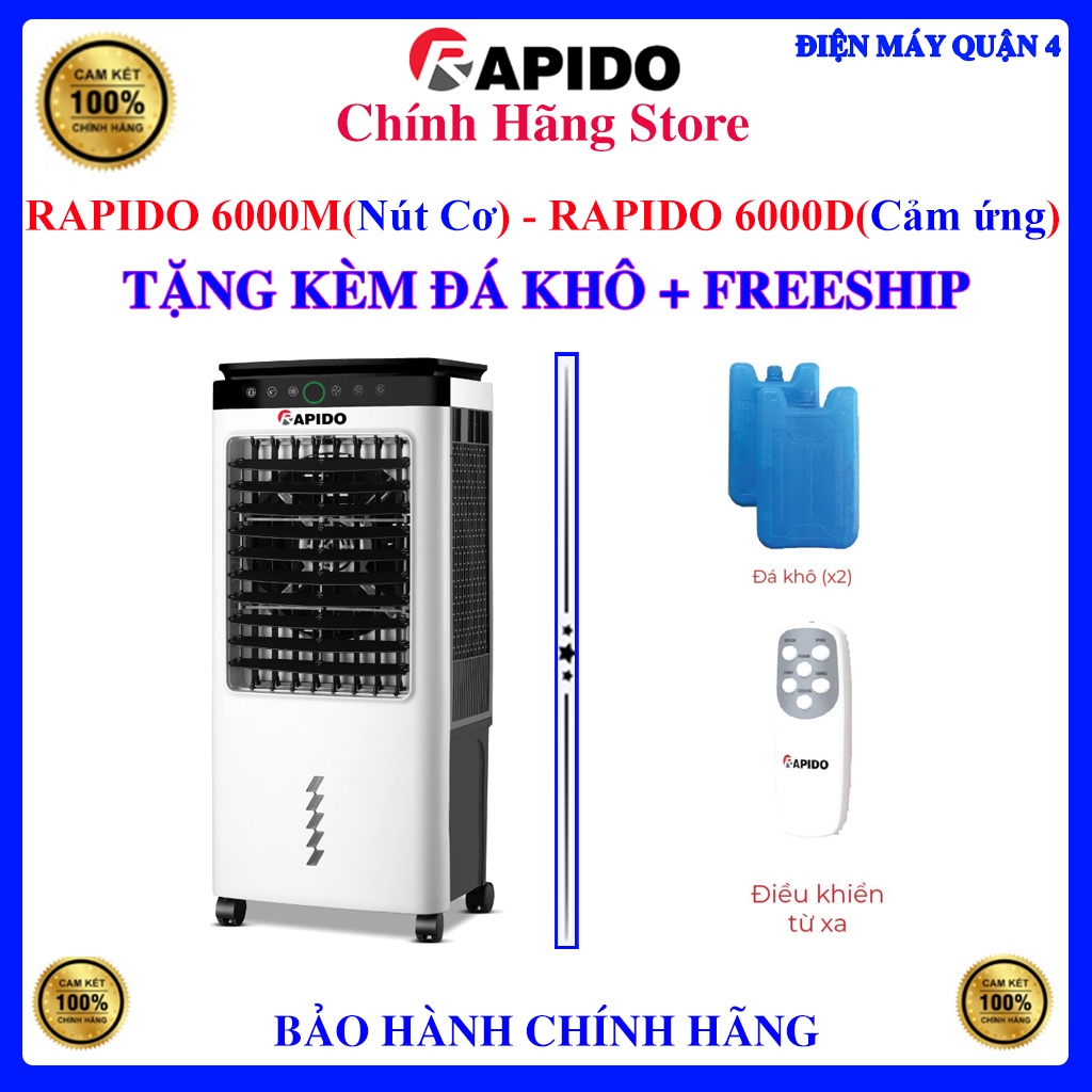 Quạt điều hòa không khí RAPIDO Everest 6000D - RAPIDO Everest 6000M - Rapido Lucky 6000D