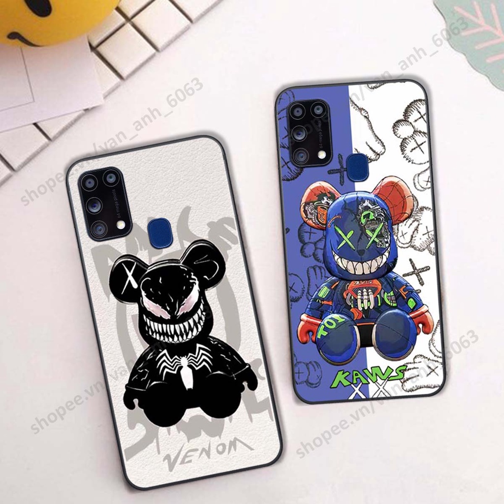 Ốp lưng Samsung M31 hình kaws, bear brick, venom thời trang siêu ngầu