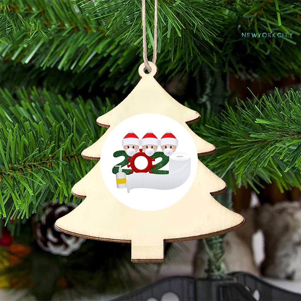 Phụ Kiện Treo Trang Trí Cây Thông Giáng Sinh Bằng Gỗ DIY