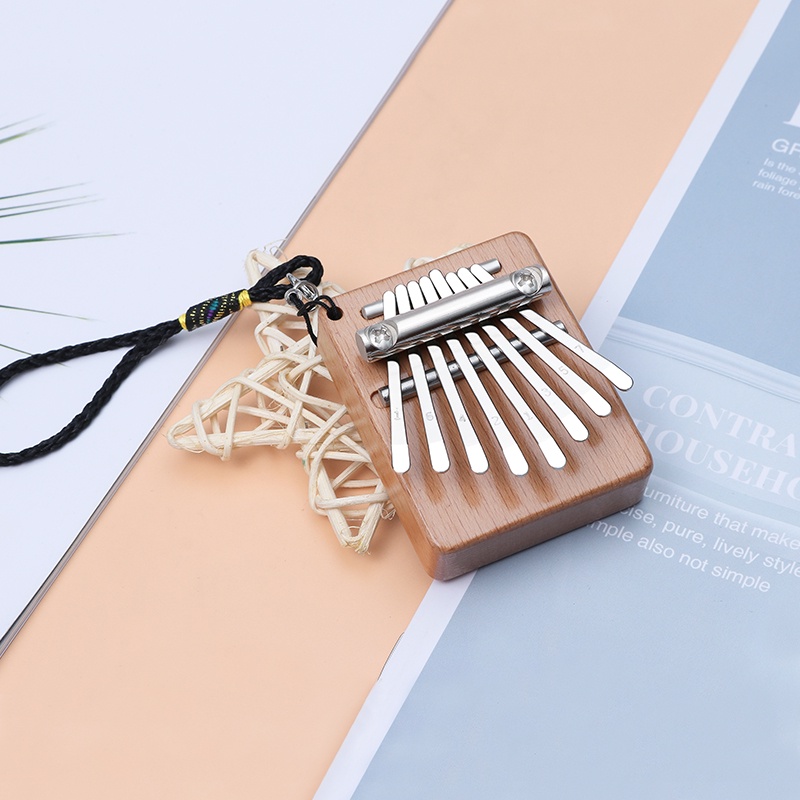 Đàn kalimba 8 Phím mini Màu Trong Suốt Dùng Trang Trí